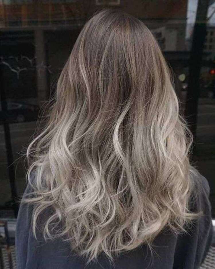 tóc highlight ombre