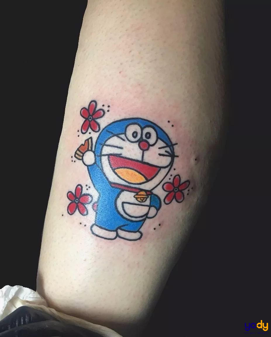 Hình xăm Doraemon màu đẹp