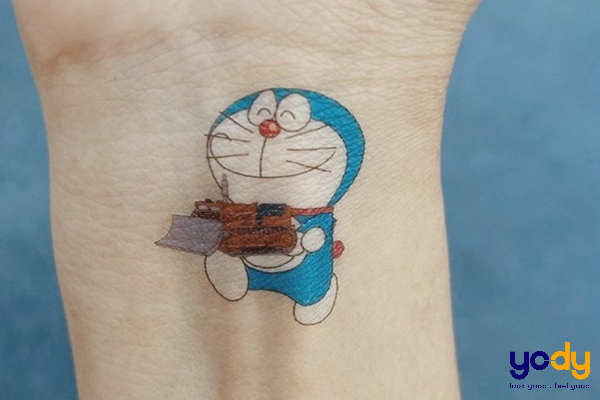 Hình xăm Doraemon màu đẹp