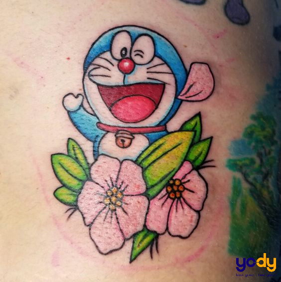 Hình xăm Doraemon cute