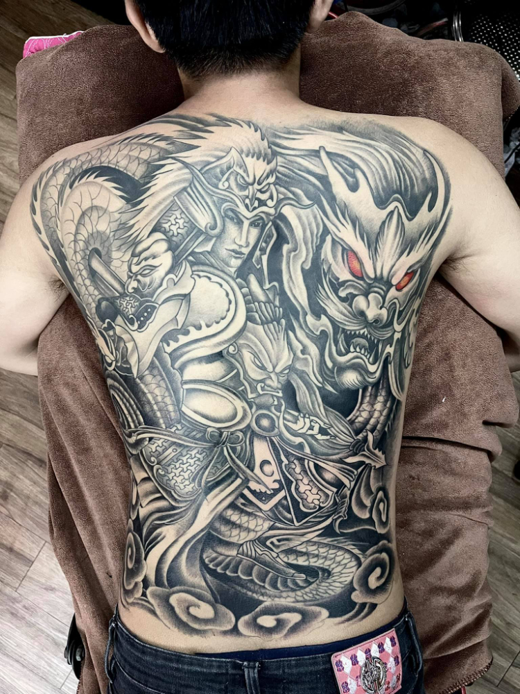 Tattoo Lữ Bố, Quan Công cool ngầu