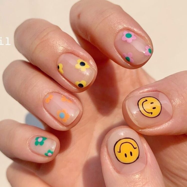 Mẫu nail cute cho học sinh, sinh viên