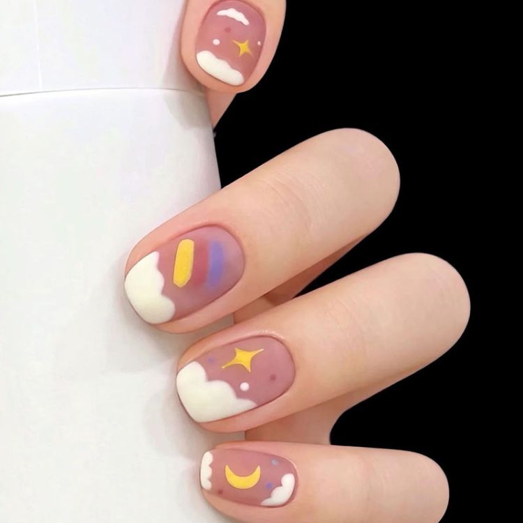 Mẫu nail cute cho học sinh, sinh viên