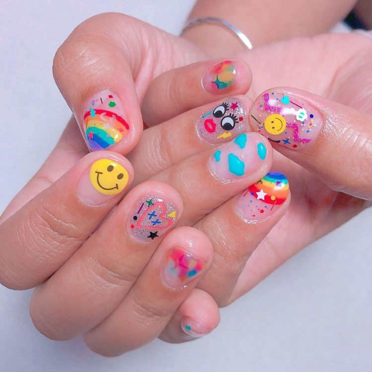 Mẫu nail cute cho học sinh, sinh viên