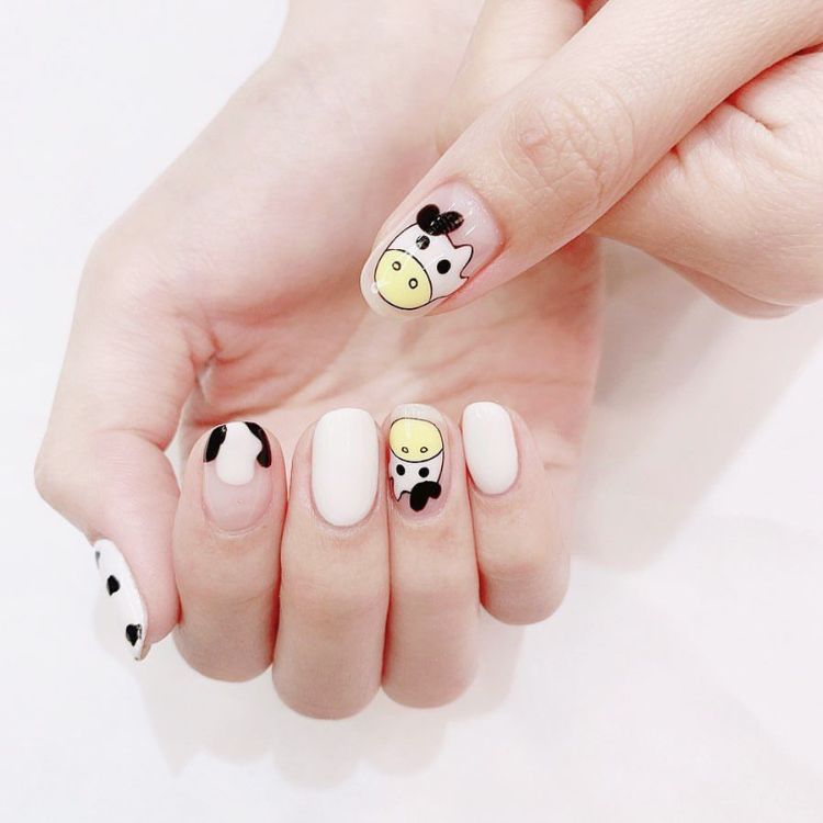 Mẫu nail hoạt hình cho học sinh