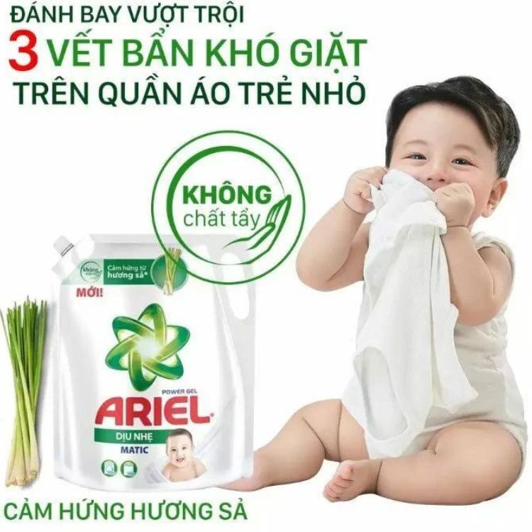 Nước giặt cho trẻ sơ sinh dịu nhẹ Ariel