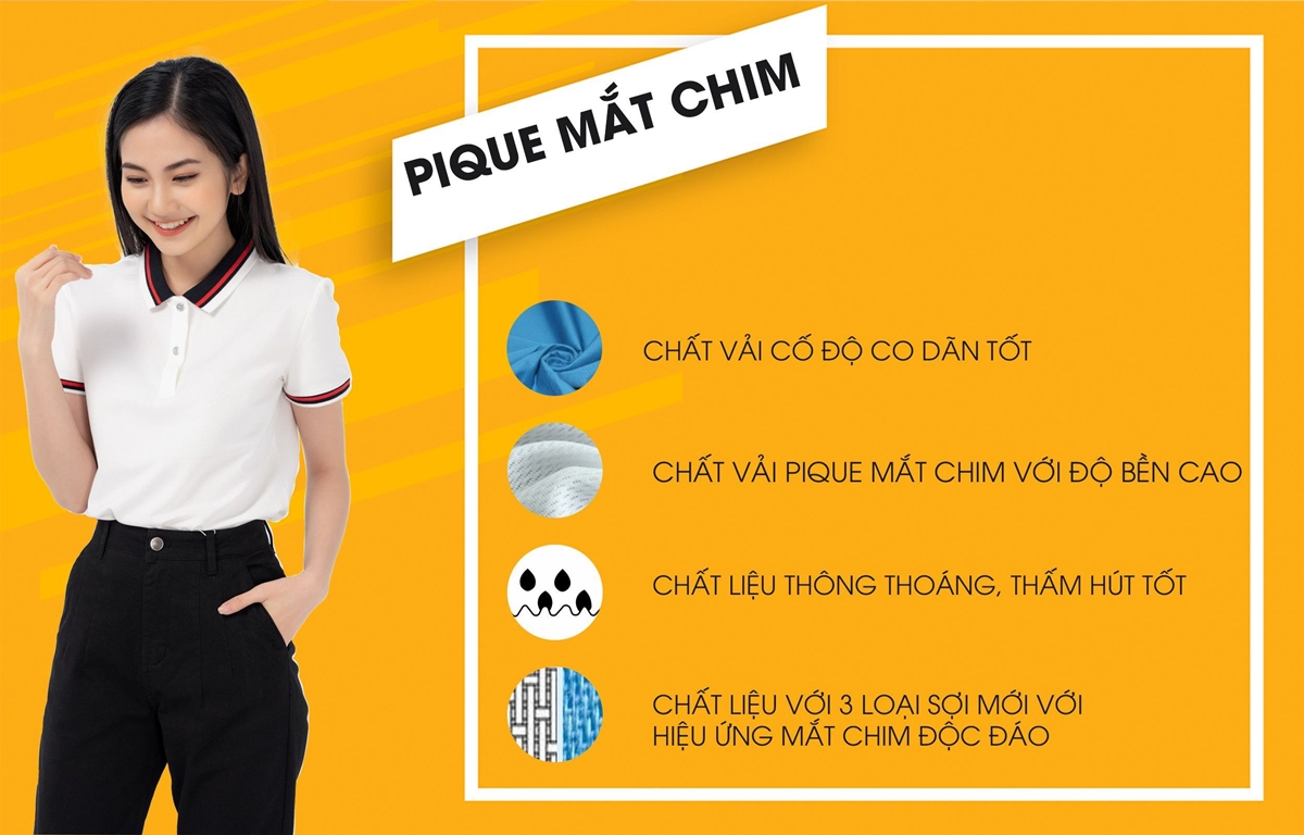 ưu điểm vải Pique mắt chim