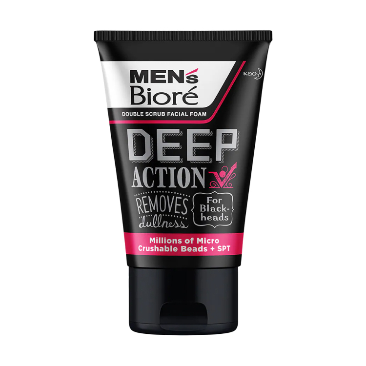 Sữa rửa mặt trắng da cho nam của Nhật: Men Biore Deep Action