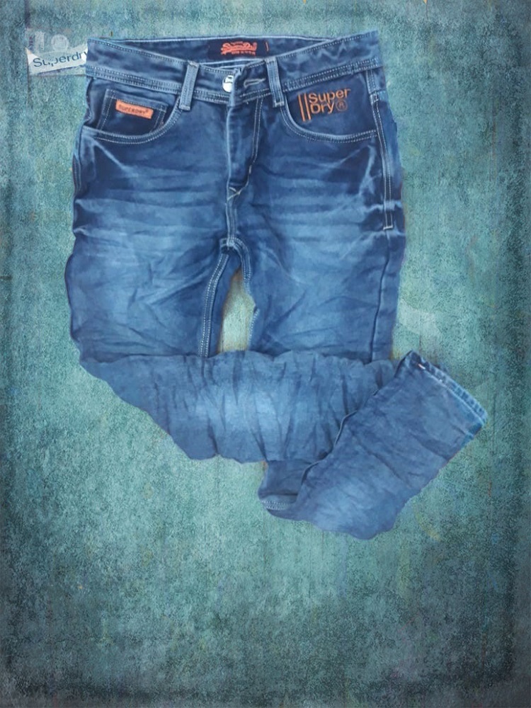 Vải denim nhăn