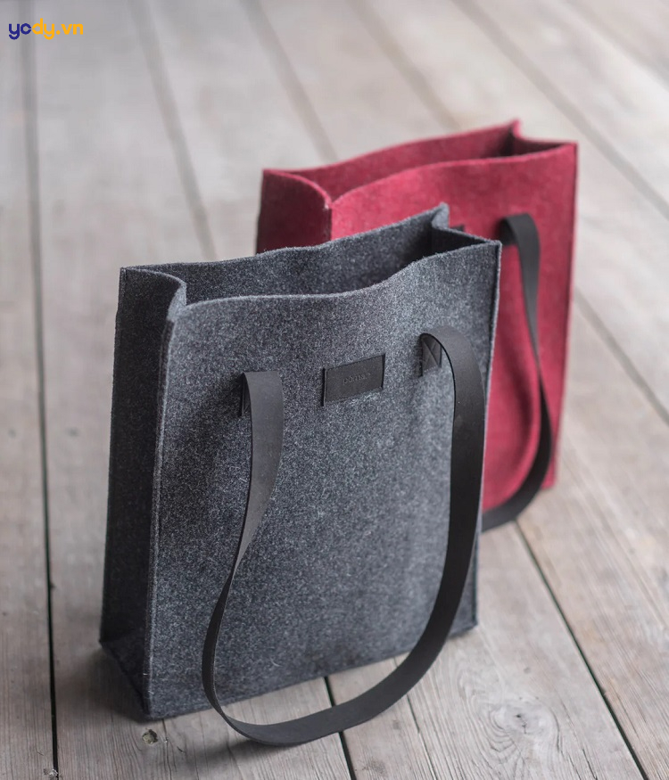 Túi handmade được làm từ chất liệu felt