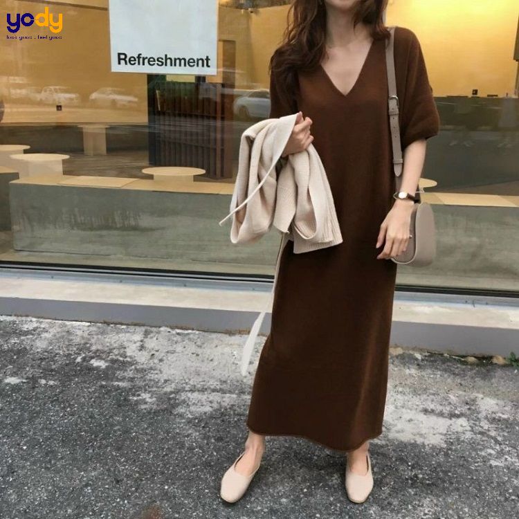 mẫu váy vintage mùa đông