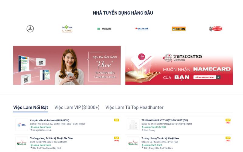 7 Website tuyển dụng uy tín nhất Việt Nam