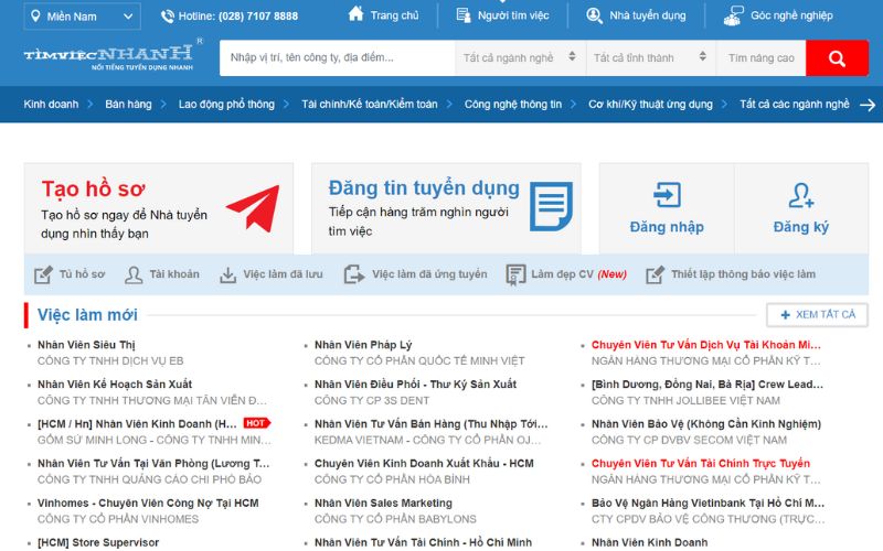 7 Website tuyển dụng uy tín nhất Việt Nam