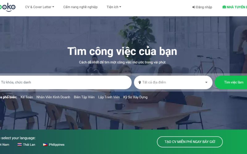 7 Website tuyển dụng uy tín nhất Việt Nam