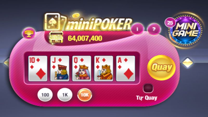 Luật chơi mini poker có một không hai cho cược thủ Sunwin20 - sunwinweb.club